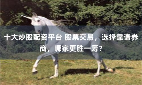 十大炒股配资平台 股票交易，选择靠谱券商，哪家更胜一筹？