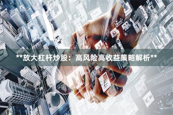 **放大杠杆炒股：高风险高收益策略解析**